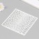 Plastic stencil "snake leather" 15x15 cm