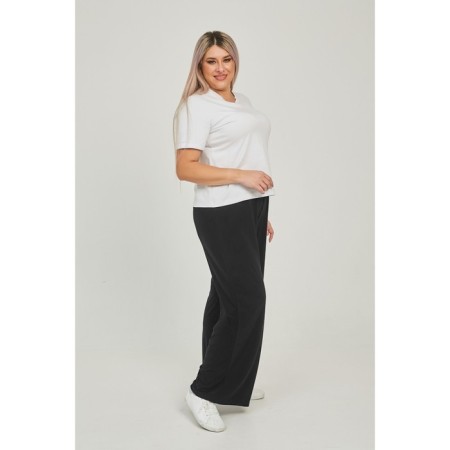 Female trousers, size 58, black color-3