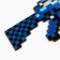Souvenir weapon Automatic "Blue", length 30 cm
