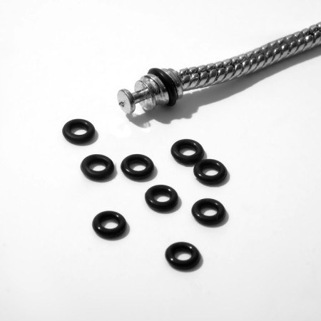 Silicone ring (separator), d = 4 mm (set 10 pcs.), Black color-1