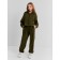 Толстовка для девочки MINAKU: Fleece Soft, цвет хаки, рост 158 см