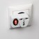 Adapter with a button, in the euro and the Asian fork, s/s, 16a, 230V, 3680W, IP20, white, 26956 4,