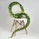 Soft toy "Snake", 300 cm, green color