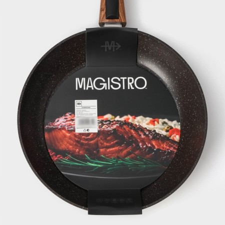 Forged pan Magistro Granit, D = 28 cm, the removable handle of Soft-Touch, anti-stick coating, induction-10
