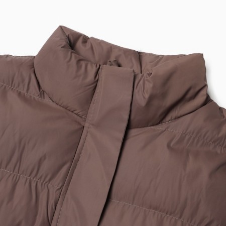Warmed female vest, brown color, size 44-7