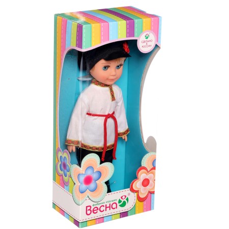 Doll "Boy in a Russian suit", 30 cm-3