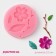 Mold Dolyana "Flower, leaf and twig", silicone, 5.5 × 0.9 cm, color mix
