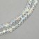 Glass beads, set 72 pcs., Size 1 pc. - 8 mm, white color