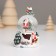 Souvenir Polystone Water Ball Light "Snowman. Christmas tree" MIX 5.5x5x5x9 cm