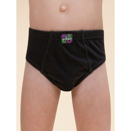 Panties for boys, height 116 cm, black color, gray, 3 pcs-6