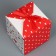 Gift folding box, packaging, “I love you”, 12 x 12 x 12 cm