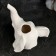 Kashpo - Vase "Elephant" White, 13x12x15cm