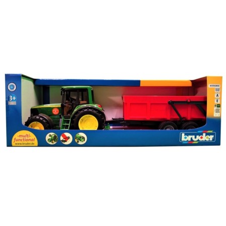 Игрушка «Трактор John Deere» с прицепом самосвалом-1
