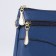 Bag Cross-Bodi with a zipper, blue color