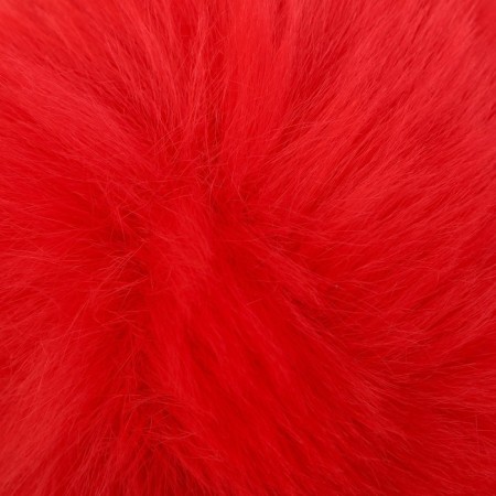 Pompon artificial fur "red" d = 10 cm-1