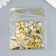 Decor for creativity Metal "Heart" gold set 150 pcs 1x1 cm