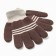 Baby gloves, brown color, size 14