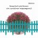 Decorative fence, 35 × 210 cm, 5 sections, plastic, turquoise, RENESSANS, GREENGO