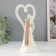 Souvenir Ceramics Light "Abstraction. Lovers, Kiss at a large heart" 11x8.5x20.5 cm