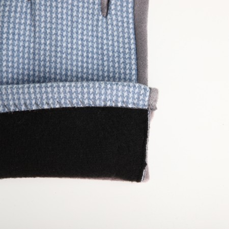 Gloves are female, dimensionless, without insulation, the color of the gray-blue-3