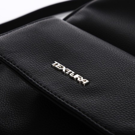Women's backpack city, Textura, black color-4