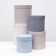 Set of round boxes 5 in 1 "sea" 20 x 20 x 20 - 15 x 15 x 15 cm