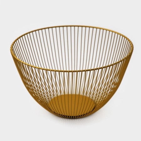 Fruitor Dolyana "Empire", 24.5 × 24.5 × 14 cm, gold color