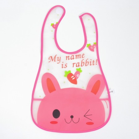 Bibslate with a pocket for a girl, waterproof, on Velcro, Mix color-8