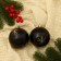 Set of balls plastic D-8 cm, 2 pcs "Bright Star" black