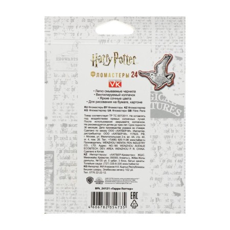 Flomasters 24 colors "Harry Potter", cardboard box, euro suspension-1