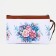Lightning cosmetic bag, external pocket, white color