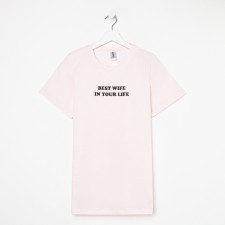 Women's T -shirt KAFTAN BEST WIFE p. 40-42, pink