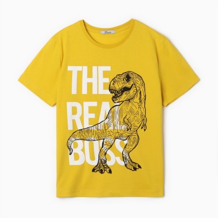 T -shirt for a boy, yellow color, height 146 cm