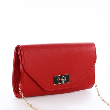 Female bag on a valve, burgundy color-2