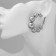 Ring Earrings “Beads” to reduce, silver color