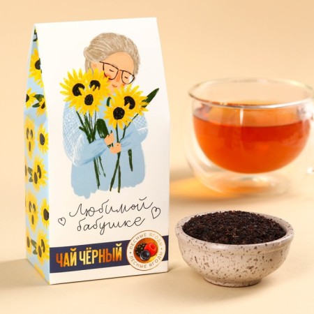 Tea in the house "Beloved Grandma", taste: Forest berries, 50 g.