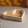 Wooden pots 25 × 4.5 cm "Heart" gift, natural