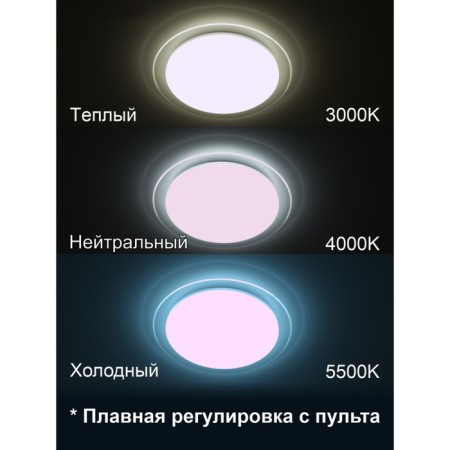 Lamp of the Citilux “Sputnik” CL734330G, 1x33W, LED, white color-2