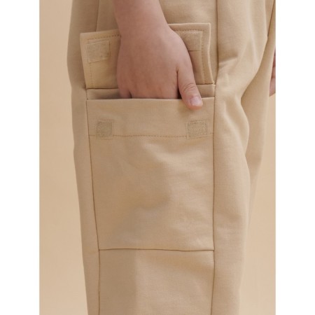 Pants for boys, height 116 cm, sandy color-7
