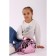 Baby backpack for girls with wings, lightning department, pink color