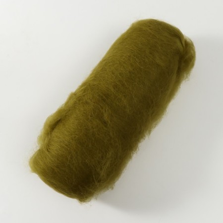 Fasting wool "cardoches" 100% half -toned wool 100g (olive - 038)-1