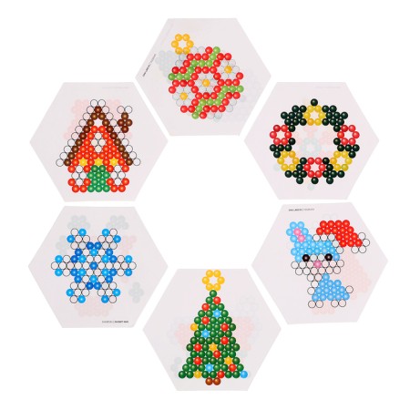 New Year. Aquamosaic "New Year's set", 2400 balls, 24 figures-10