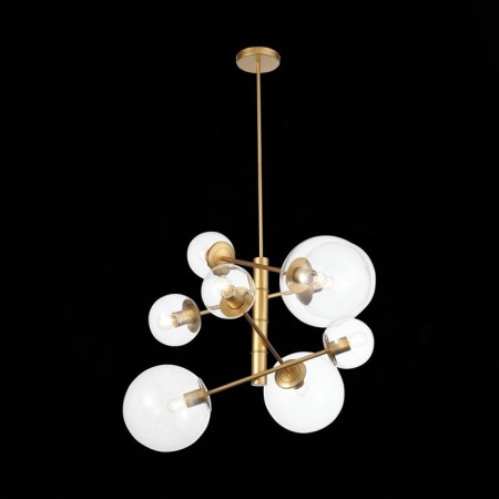 Suspension lamp ST LUCE. SL1150.203.08. Liora. 8x40 watts, E27, 65x65 cm, matte gold color-12