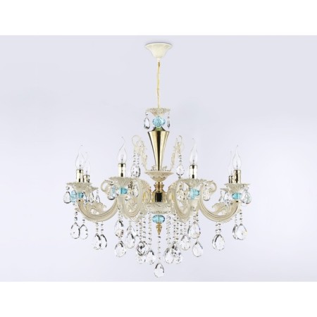 Crystal chandelier with Ambrella Light, Classic, Tr4926, 8HE14, Gold, White Color-4
