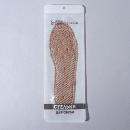 Insoles (polyester, cotton) University rr 35-40 25.5 cm beige ss-4