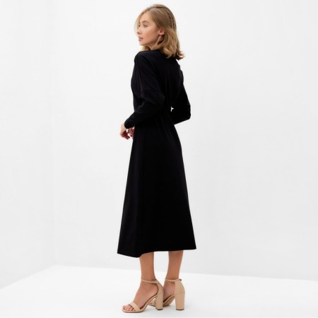 Women's knitted dress Minaku: Basic Line Color Black, Rr. 52-3