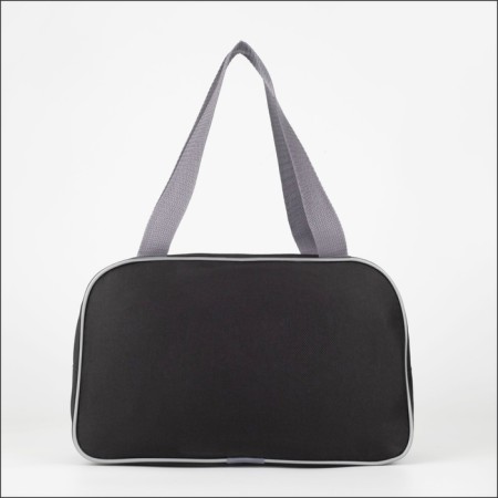 Lightning bag, external pocket, textura, gray/black color-2