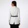 Women's belt, width 9.5 cm, clove buckle, black color