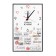 Carty clock is wall-mounted, interior "kitchen rules", smooth move, 57 x 35 x 4 cm