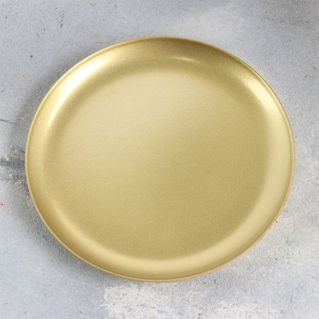 Cup "Cup 140" Metal per candle, 14x14 cm, golden-2